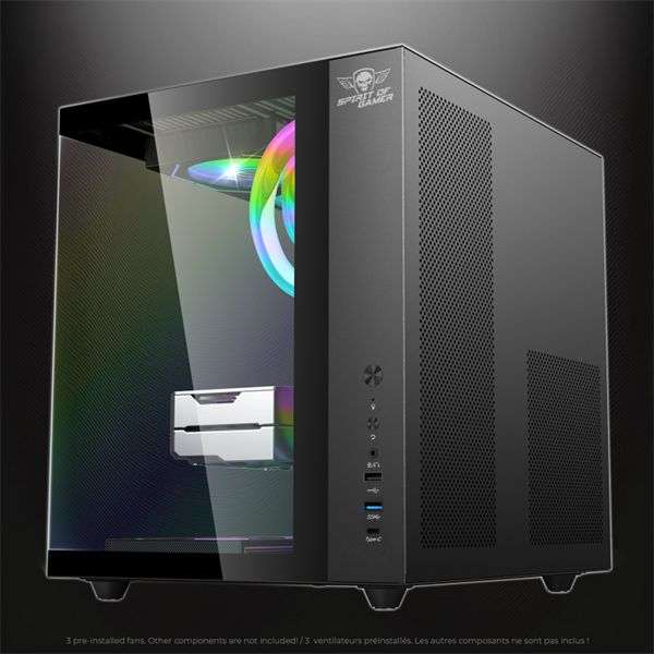 Spirit Of Gamer Bandit GT Tempered Glass Black