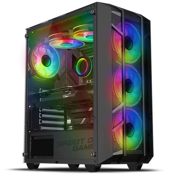 Spirit Of Gamer Rebel NX Tempered Glass Black