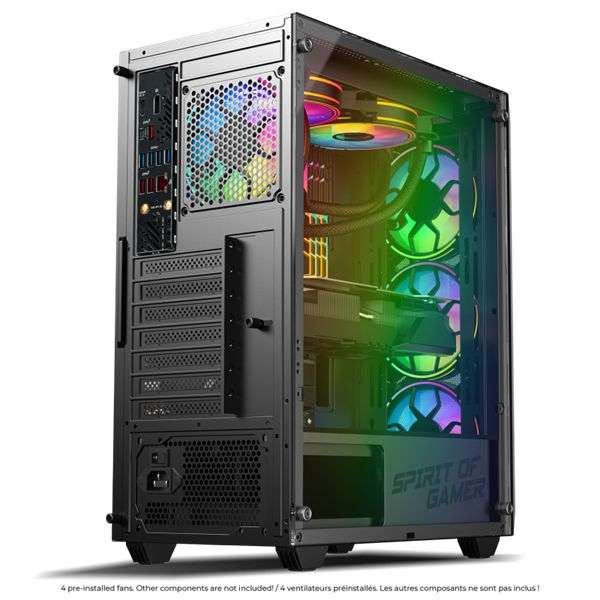 Spirit Of Gamer Rebel NX Tempered Glass Black