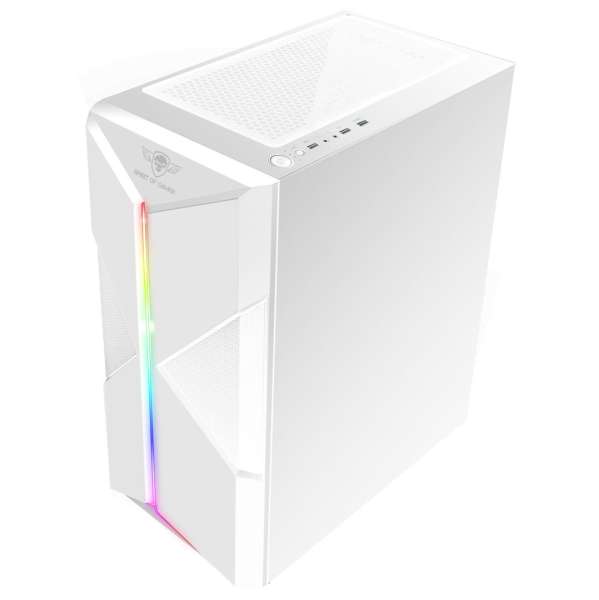 Spirit Of Gamer Clone 3 Tempered Glass White