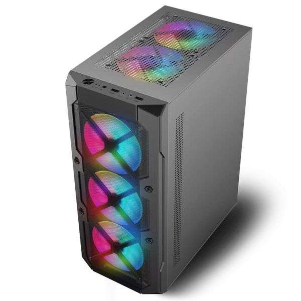 Spirit Of Gamer Rebel XT Tempered Glass Black