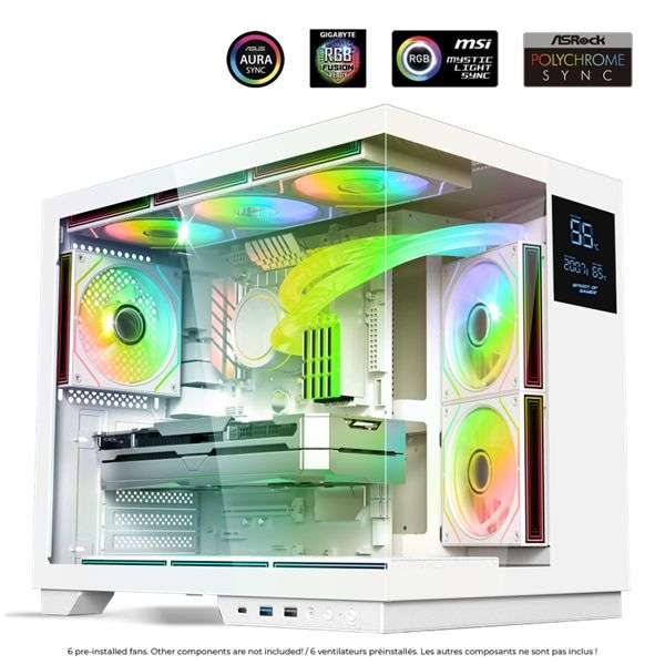 Spirit Of Gamer Viper CRX Tempered Glass White