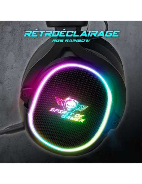 Spirit Of Gamer XPERT XH1200 Wireless Bluetooth RGB Gaming Headset Black