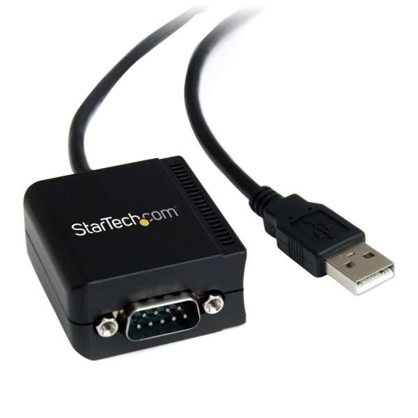 Startech 1-Port FTDI USB to Serial RS232 Adapter Cable with Optical Isolation Black