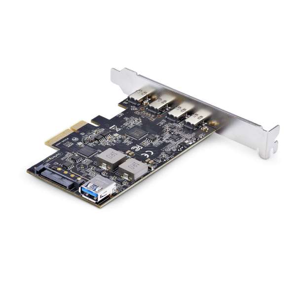 Startech 5-Port USB PCIe Card, USB 3.2 10Gbps, PCI Express Card with 4x USB-C Ports, 1x USB-A Internal Port