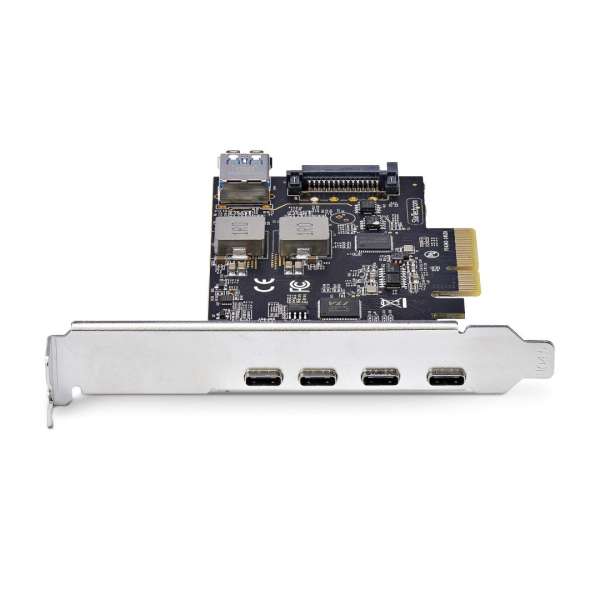 Startech 5-Port USB PCIe Card, USB 3.2 10Gbps, PCI Express Card with 4x USB-C Ports, 1x USB-A Internal Port
