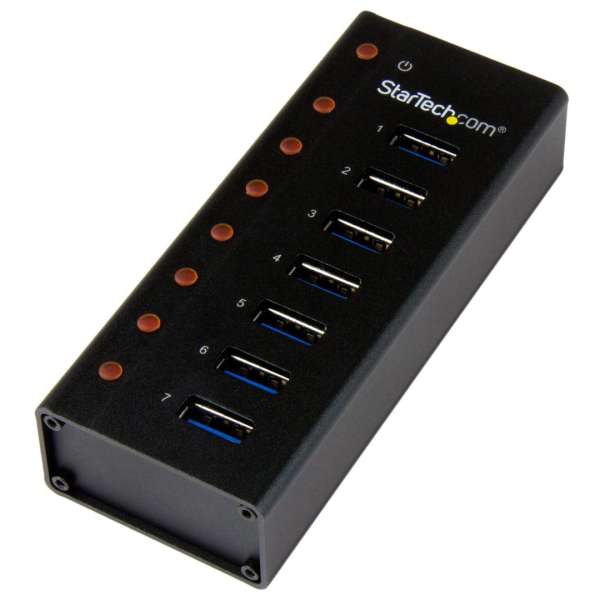 Startech 7-portos USB3.0 HUB Black