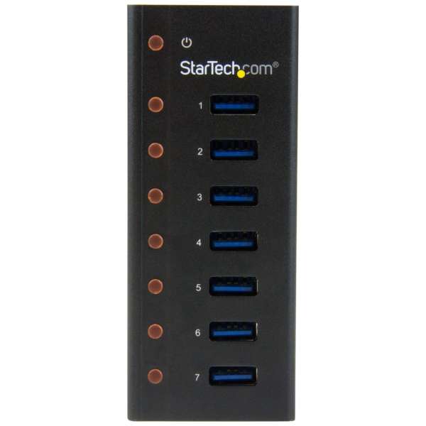 Startech 7-portos USB3.0 HUB Black