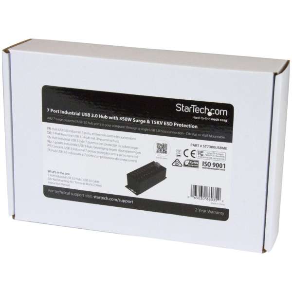 Startech 7-portos USB3.2 HUB Black