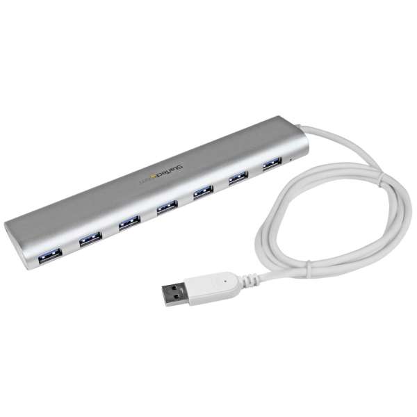 Startech 7-portos USB3.2 HUB Silver/White