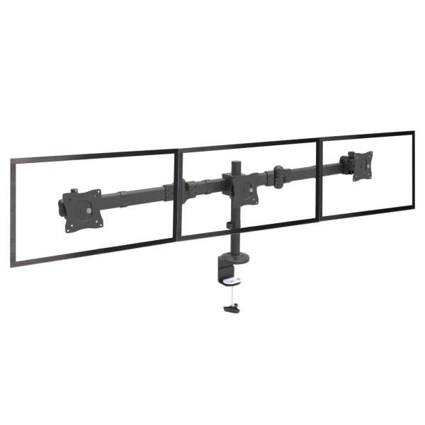 Startech Desk Mount Triple Monitor Arm 27" Black