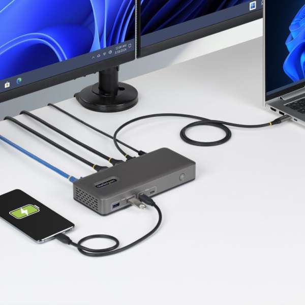 Startech Dual-Monitor USB-C Docking Station Space Gray
