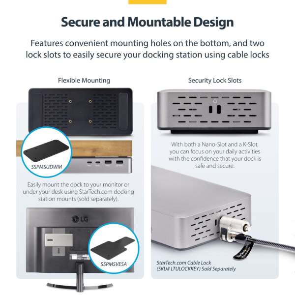Startech Dual-Monitor USB4 Docking Station