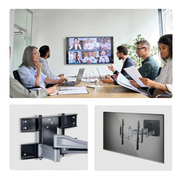 Startech Heavy-Duty Articulating TV Wall Mount 32"-100" Black/Silver