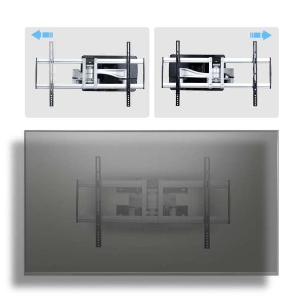 Startech Heavy-Duty Articulating TV Wall Mount 32"-100" Black/Silver