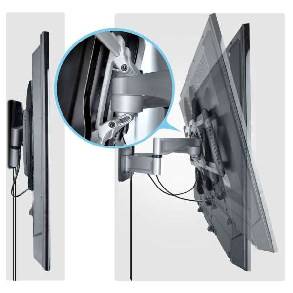 Startech Heavy-Duty Articulating TV Wall Mount 32"-100" Black/Silver