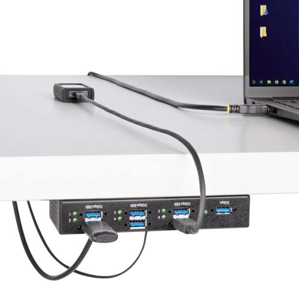Startech 7-portos USB3.7 HUB Black