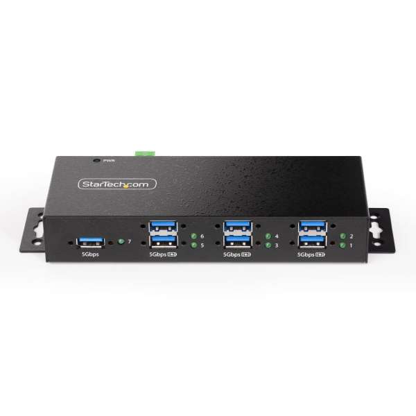 Startech 7-portos USB3.7 HUB Black