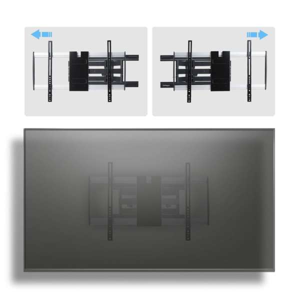 Startech Ultra-Slim Articulating TV Wall Mount 32"-65" Black/Silver