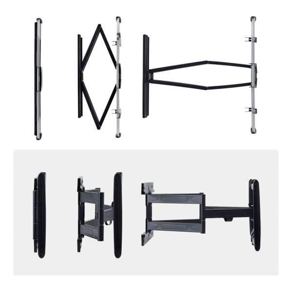 Startech Ultra-Slim Articulating TV Wall Mount 32"-65" Black/Silver