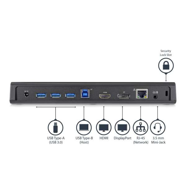 Startech USB 3.0 Docking Station Dual Monitor with HDMI & 4K DisplayPort