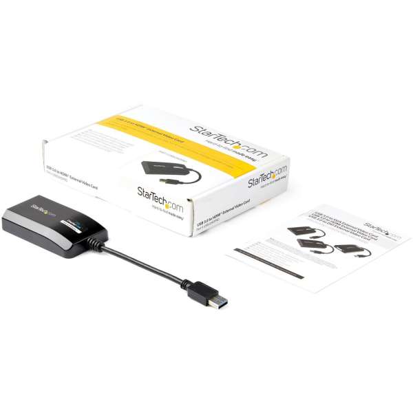 Startech USB 3.0 to HDMI Adapter cable Black
