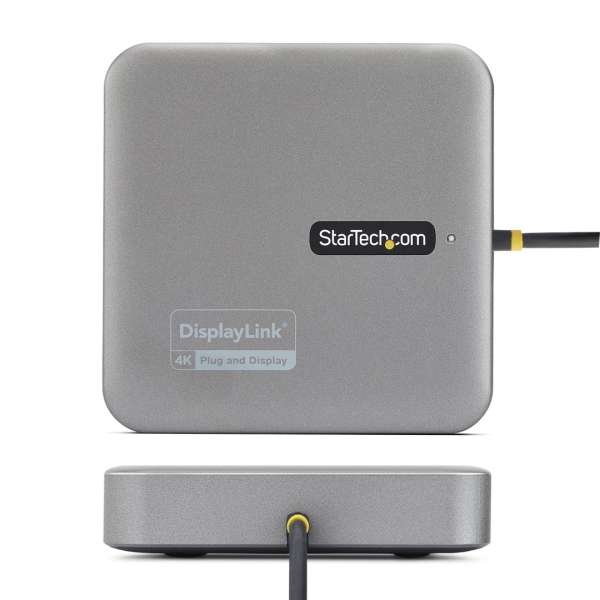 Startech USB-C Docking Station Dual 4K 60Hz HDMI compatible with MacBook Pro (M1/M2/M3/M4) and Windows USB-A/USB-C 10Gbps Hub 100W Power Delivery Grey