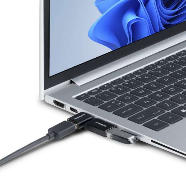 Startech USB-C to USB-A Adapter Right-Angled Black