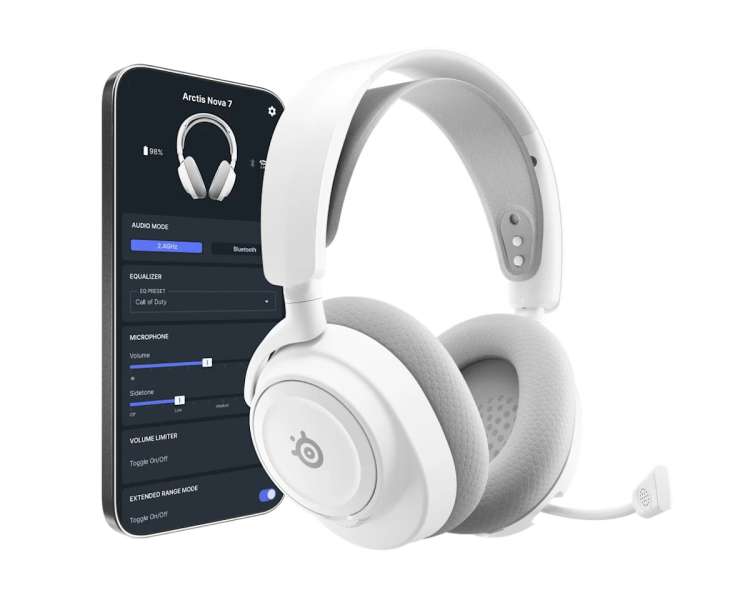 Steelseries Arctis Nova 7 Gen 2 Wireless Bluetooth Gaming Headset White