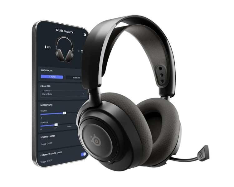 Steelseries Arctis Nova 7X Gen 2 Wireless Bluetooth Gaming Headset Black