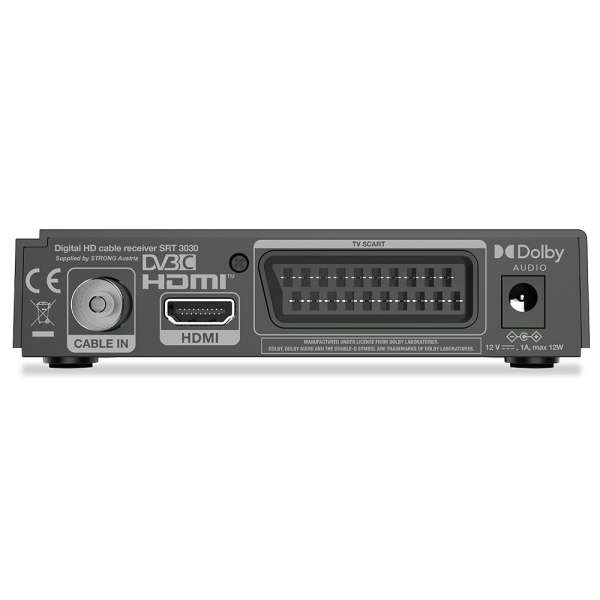 Strong SRT3030 HD DVB-C digitális kábel TV beltéri egység