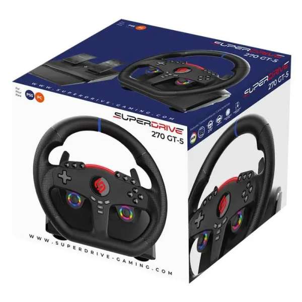 Subsonic Superdrive 270 GT5 Steering Wheel Black