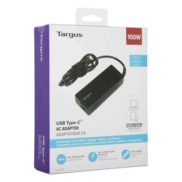 Targus 100W USB Type-C Charger Black