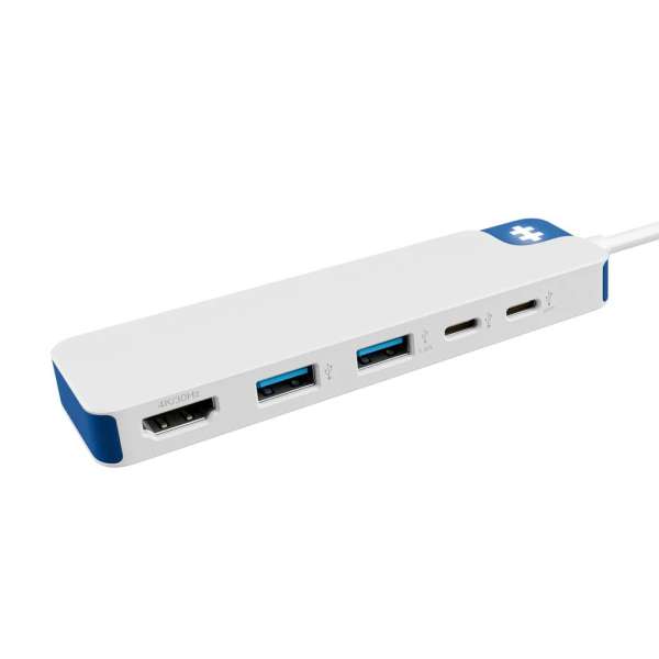 Targus HyperDrive Flex 5 Port USB-C Hub White/Blue