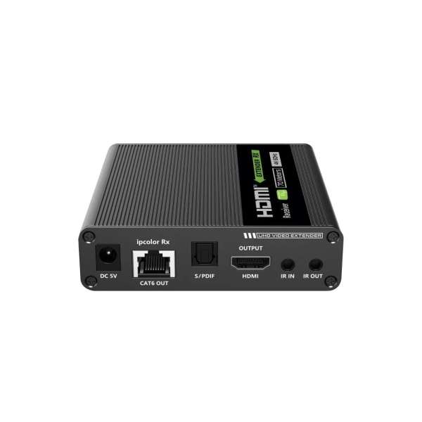 TECHLY Extender Receiver 4K HDMI up to 70m on Cat.6/6A/7 Cable Black