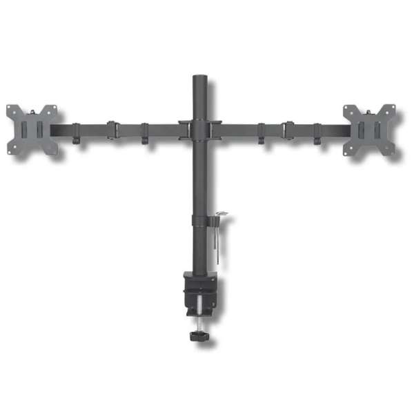 TECHLY ICA-LCD 382-D Desk Stand for 2 Monitors 13"-27" Side by Side with Clamp