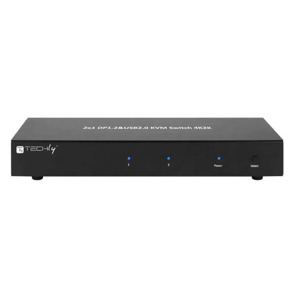 TECHLY IDATA DP-KVM2 2-Port DisplayPort1.2 Dual-Monitor KVM Switch