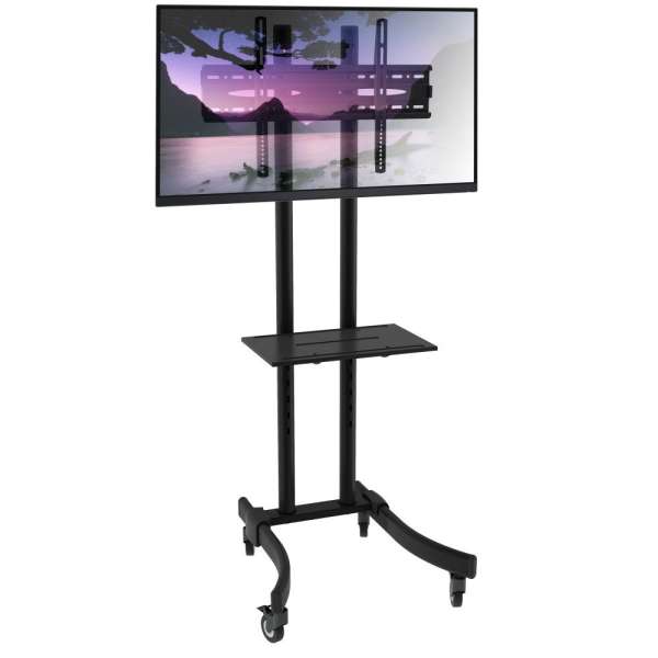 TECHLY Mobile TV Stand/Trolley for LED/LCD 32-70" with shelf