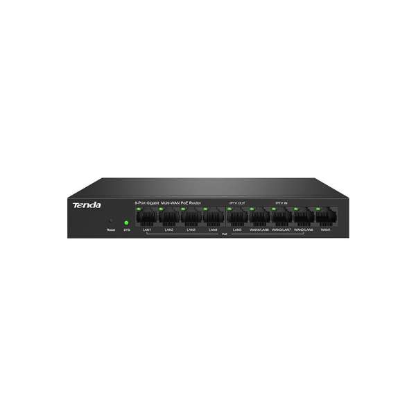 Tenda G0-8G-PoE 9 Port Gigabit Ethernet PoE Router