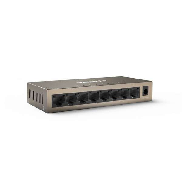 Tenda TEG1008M 8-port Gigabit Ethernet Desktop Switch Desktop & Wall-mounting Design steel case