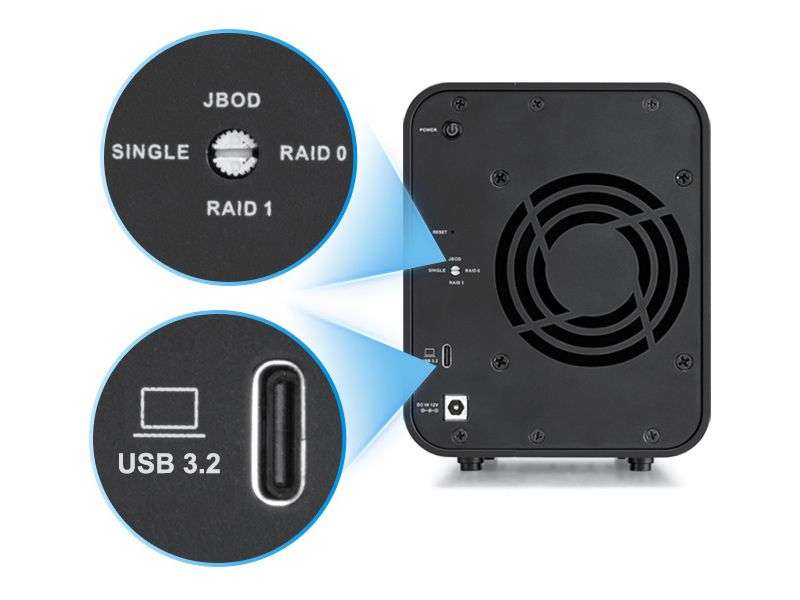TerraMaster D5 Hybrid (2xHDD + 3xM.2 SSD)