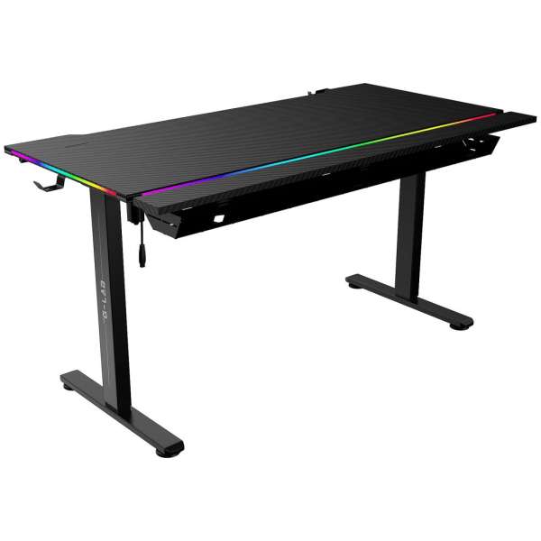 The G-Lab K-Desk Platinum RGB Gaming Desk Black