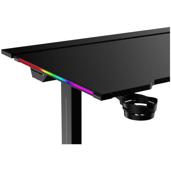 The G-Lab K-Desk Platinum RGB Gaming Desk Black