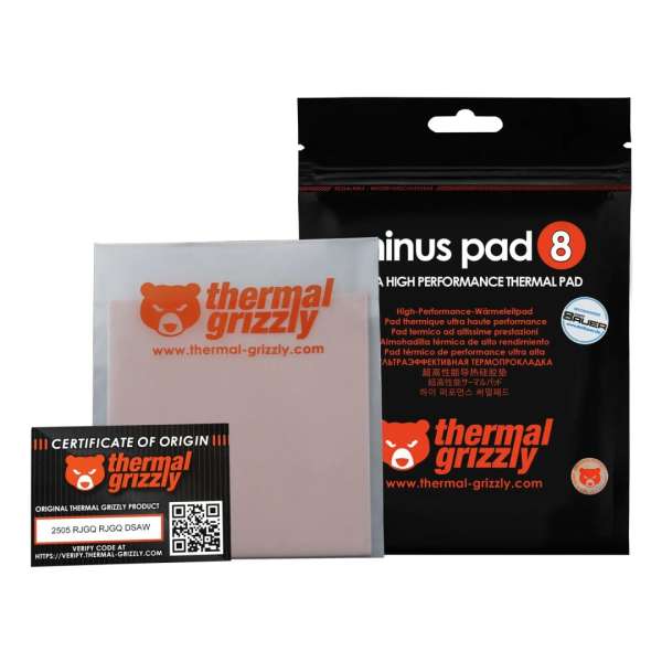 Thermal Grizzly Minus Pad 8 Hővezető lap (1lap/csomag)