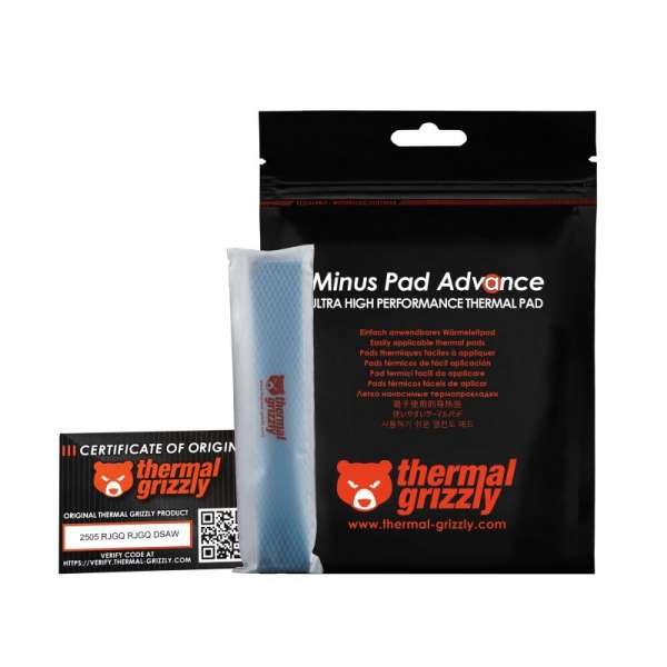 Thermal Grizzly TG Minus Pad Advance Hővezető lap (4lap/csomag)