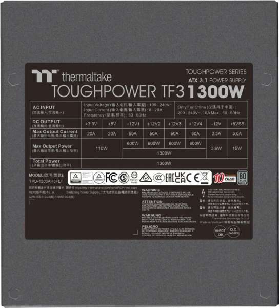 Thermaltake 1300W 80+ Titanium Toughpower TF3