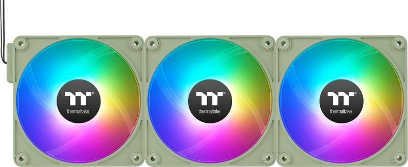 Thermaltake CT120 EX ARGB Sync PC Cooling Fan Matcha Green (3-Fan Pack)