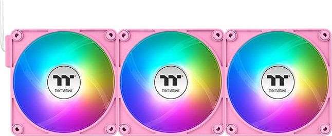 Thermaltake CT120 EX Reverse ARGB Sync PC Cooling Fan Pink (3-Fan Pack)