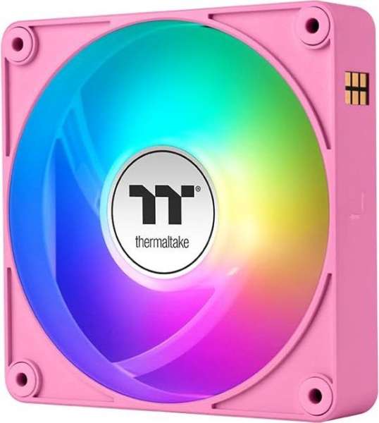 Thermaltake CT140 EX Reverse ARGB Sync PC Cooling Fan Pink (3-Fan Pack)