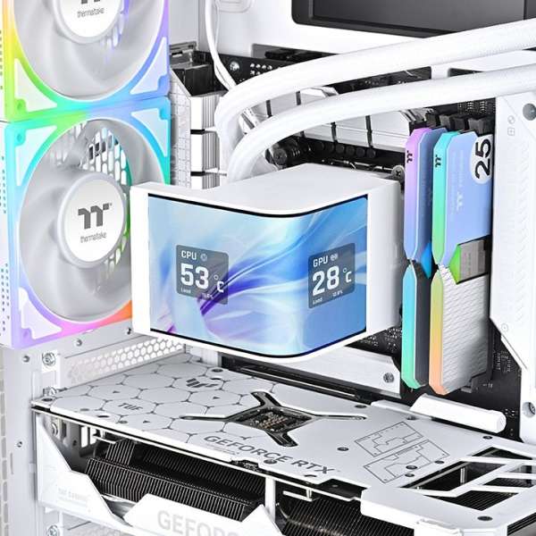 Thermaltake MAGCurve 360 Ultra ARGB Sync AIO Liquid Cooler Snow Edition